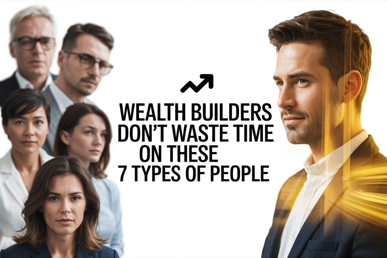 People who build wealth do not waste time on these 7 types of people