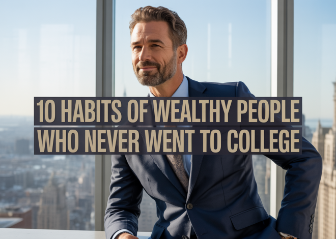 10 habits of rich people who have never gone to university
