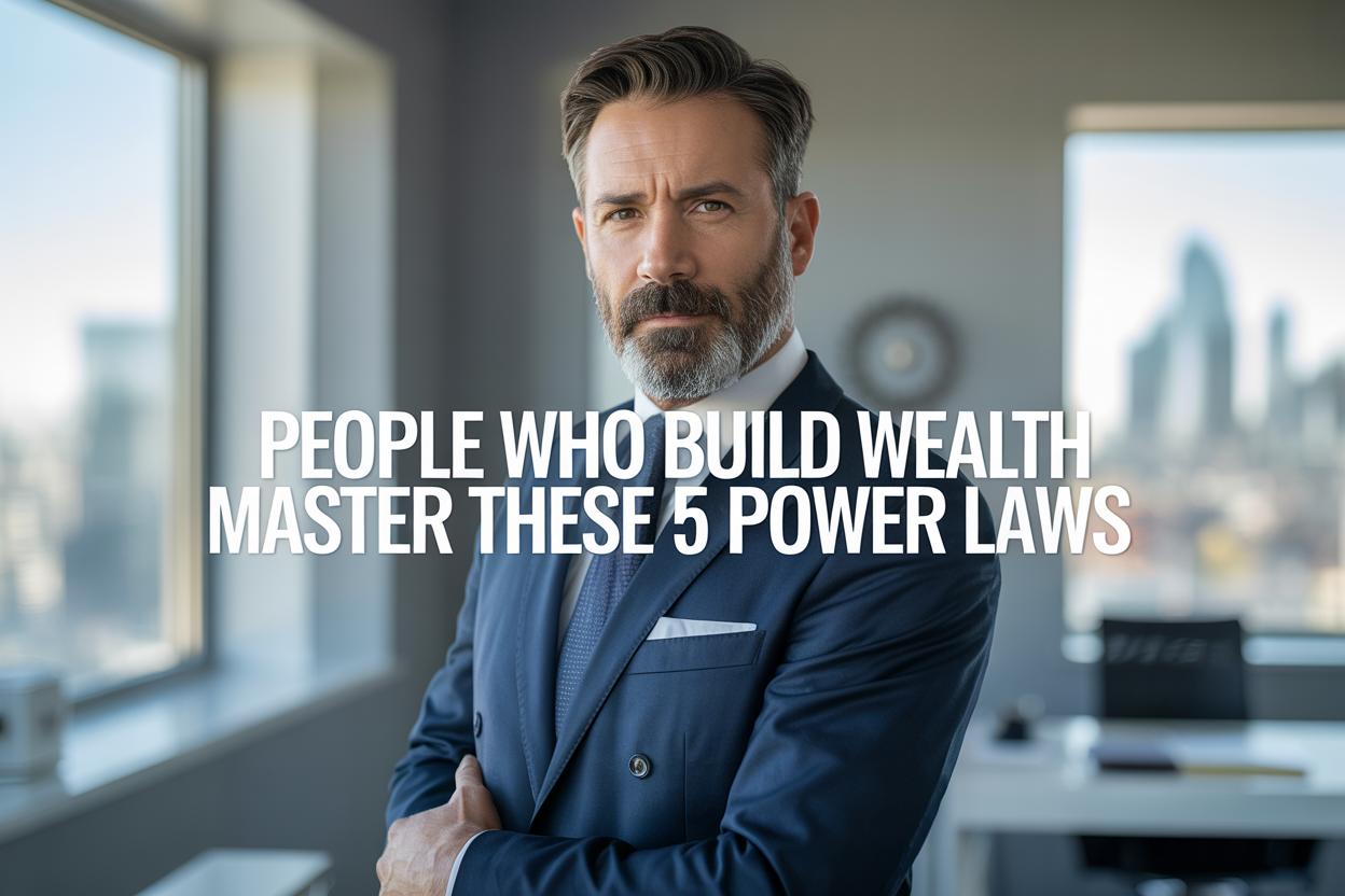 People who build wealth controls these 5 laws of power
