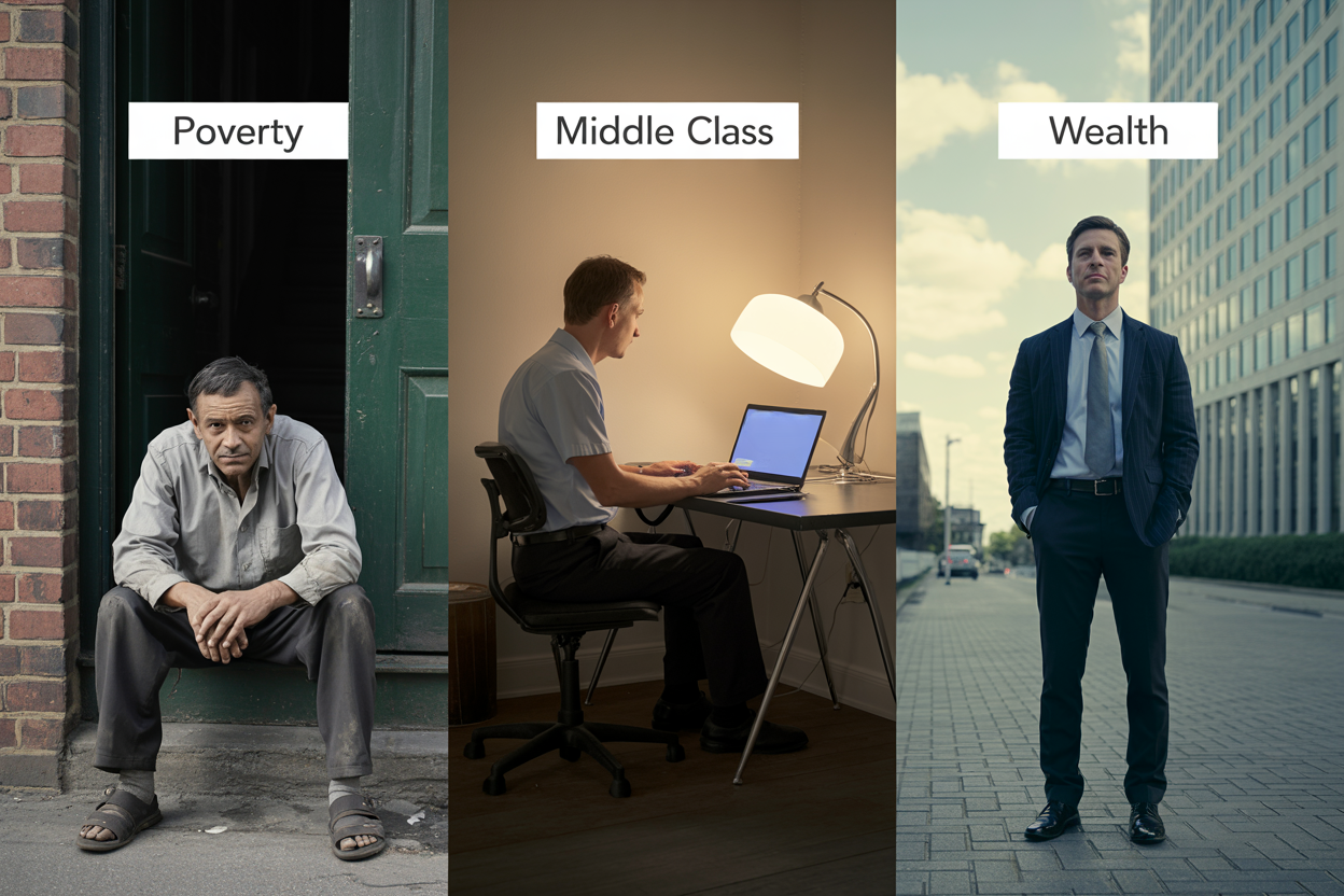 The hidden social class reigns for the poor, the middle class and the rich