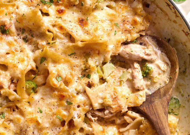 Chicken and Broccoli Skillet Lasagna